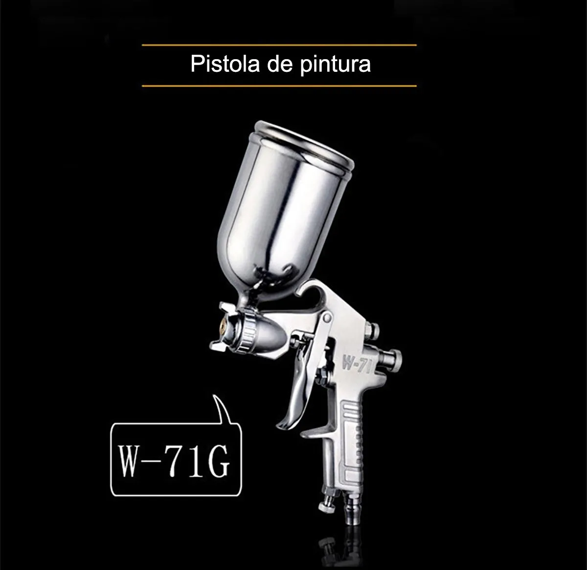 Foto 3 | Pistola Pulverizadora Neumática para Pintura de 150 mm