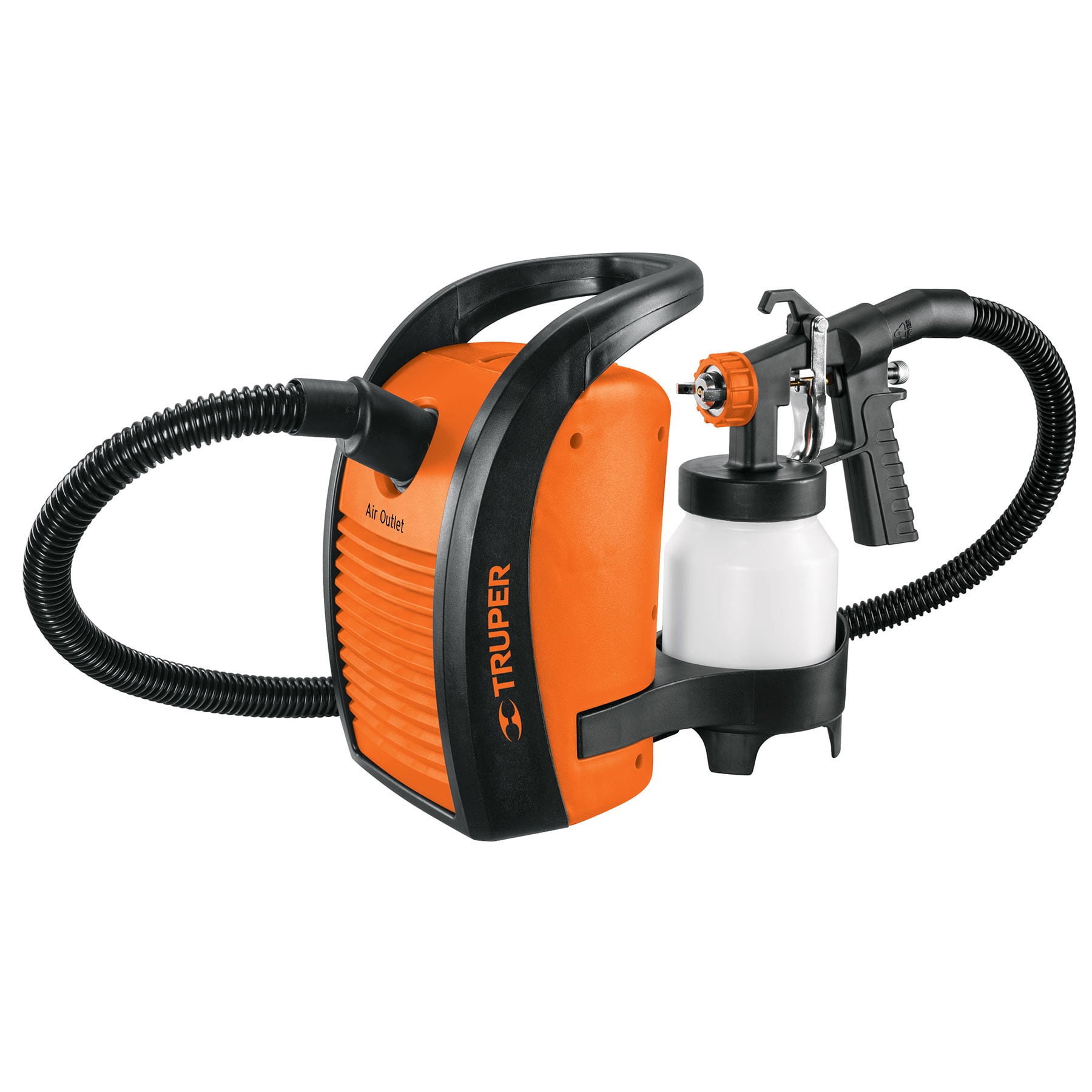 Foto 2 pulgar | Pistola Para Pintar Eléctrica De 600 W Truper Naranja Plástico 900ml Hvlp (alto Volumen / Baja Presión) Manguera