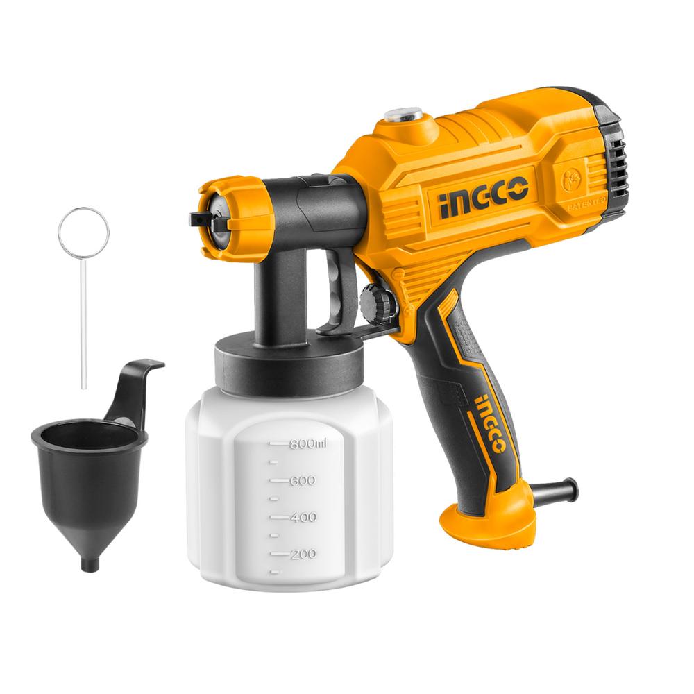 Foto 1 | Pistola Eléctrica para Pintar Ingco 110/120v 450w color Amarillo