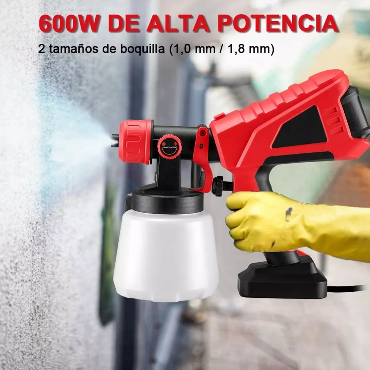 Foto 4 pulgar | Pistola Eléctrica Eo Safe Imports ESI-4418 color Roja para Pintura 127 V 600 W