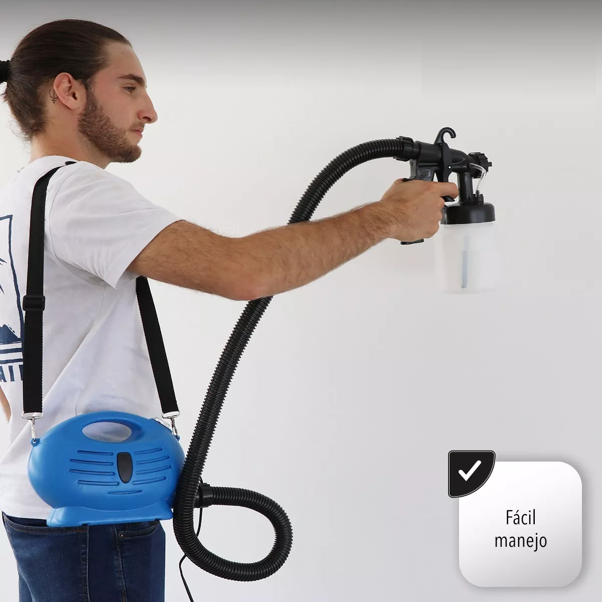 Foto 4 pulgar | Compresora Pistola para Pintar Eo Safe Imports Esi-6718 Azul