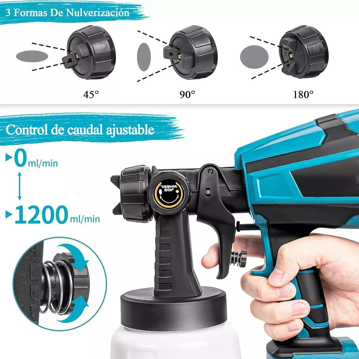 Foto 4 pulgar | Pistola Para Pintar  Inalámbrico2 Pilas Eo Safe Imports Esi-13130  Azul