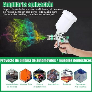 Foto 4 | Pistola Gravedad Pintura Automotriz Belug 600 ml 1,4/1,7/2,0 mm