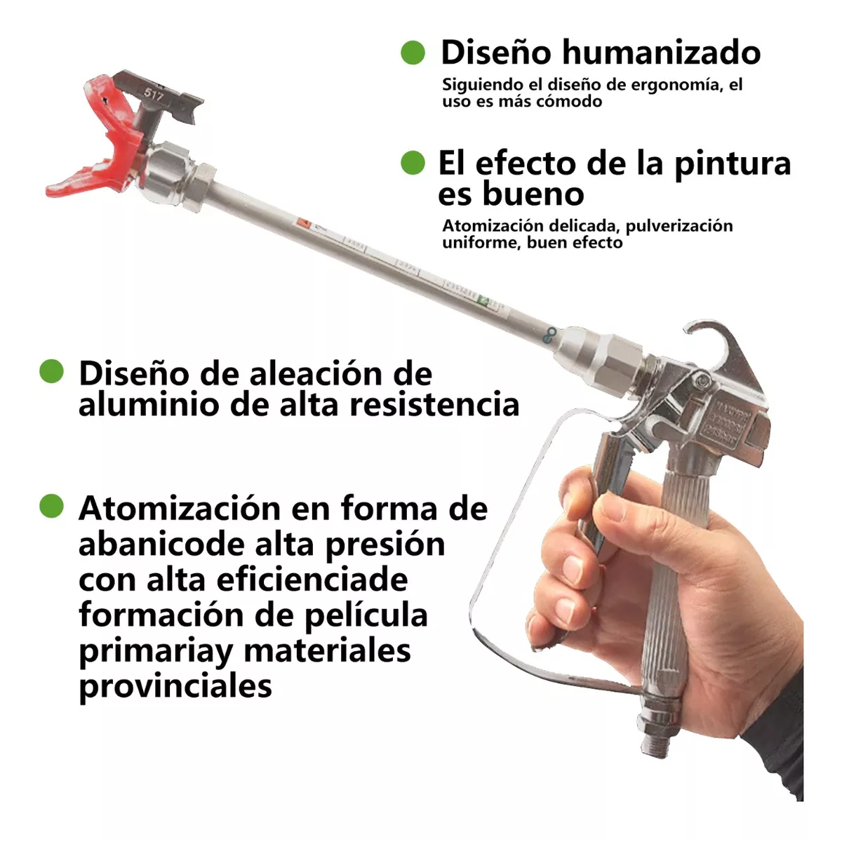 Foto 4 pulgar | Combo Extension 75 Y 50 Cm Para Pistola Pintar Eo Safe Imports Esi-12087-1 Plata