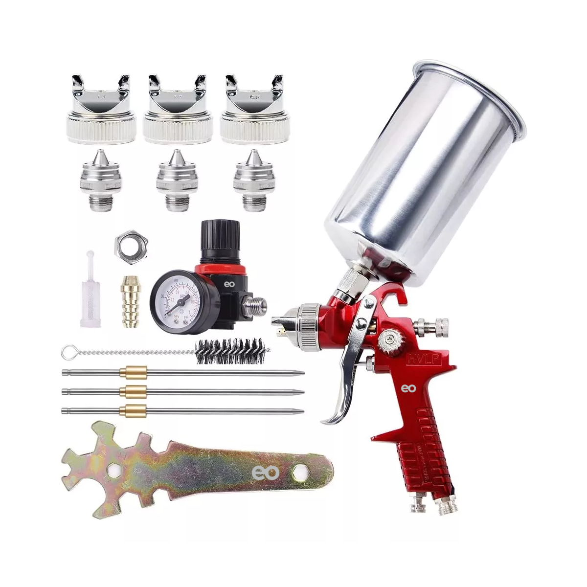 Pistola Gravedad Pintura 1000ml Vaso Aluminio Para Auto Eo Safe Imports Esi-11330-1 Multicolor