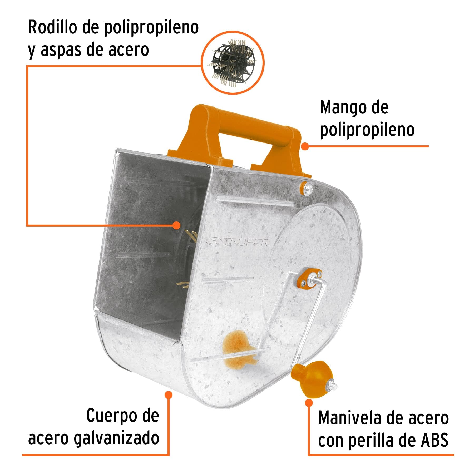 Foto 2 | Pulverizador De Estuco Truper Tiro-g Professional Galvanizado 3.5l - Venta Internacional.