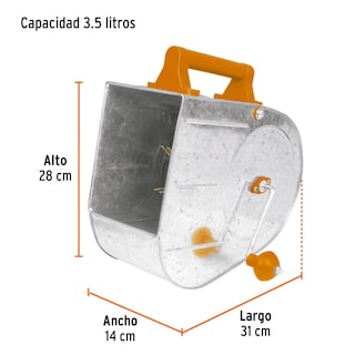 Foto 3 | Pulverizador De Estuco Truper Tiro-g Professional Galvanizado 3.5l - Venta Internacional.