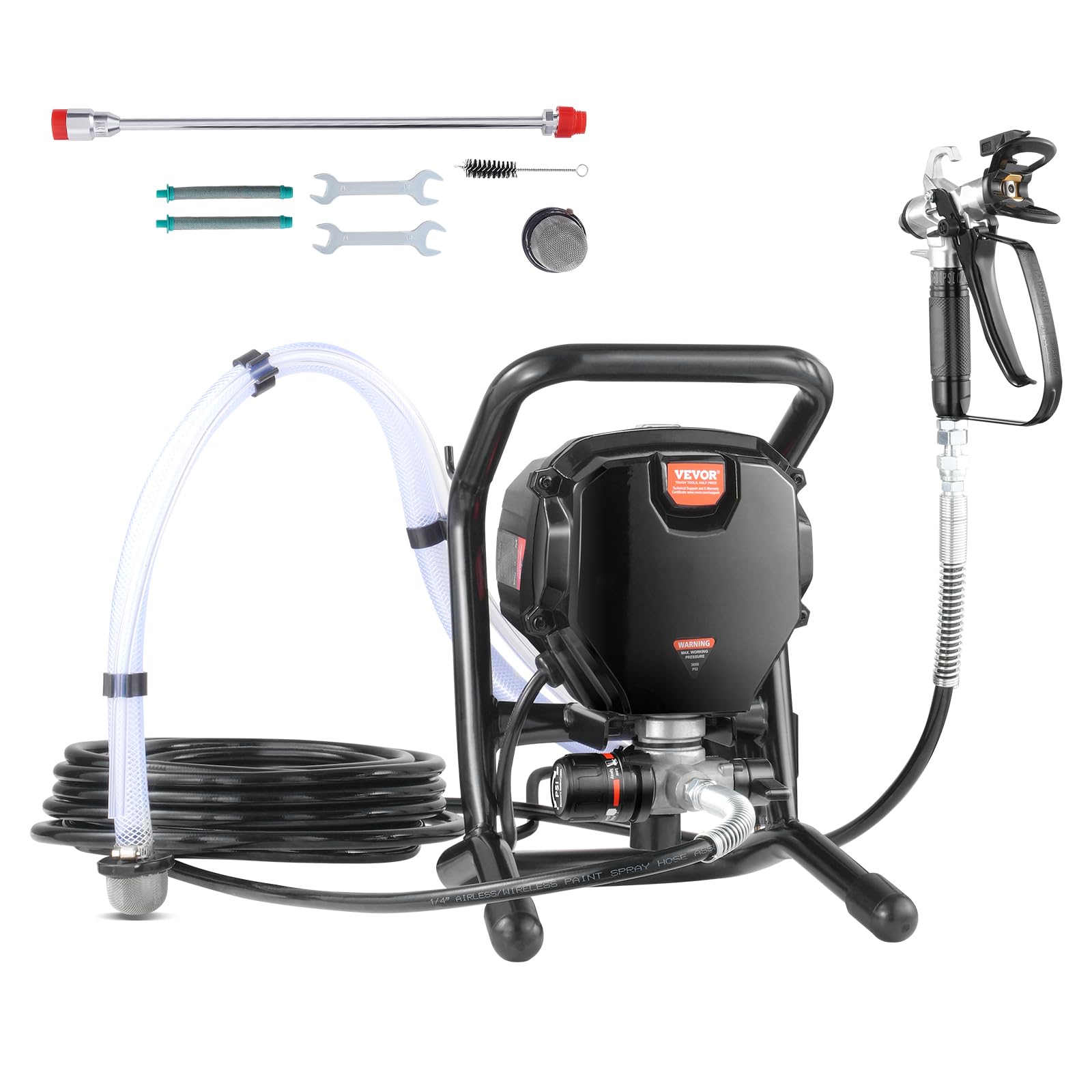 Foto 2 pulgar | Pulverizador De Pintura Sin Aire Vevor 750 W 3000 Psi Con Soporte Eléctrico - Venta Internacional.