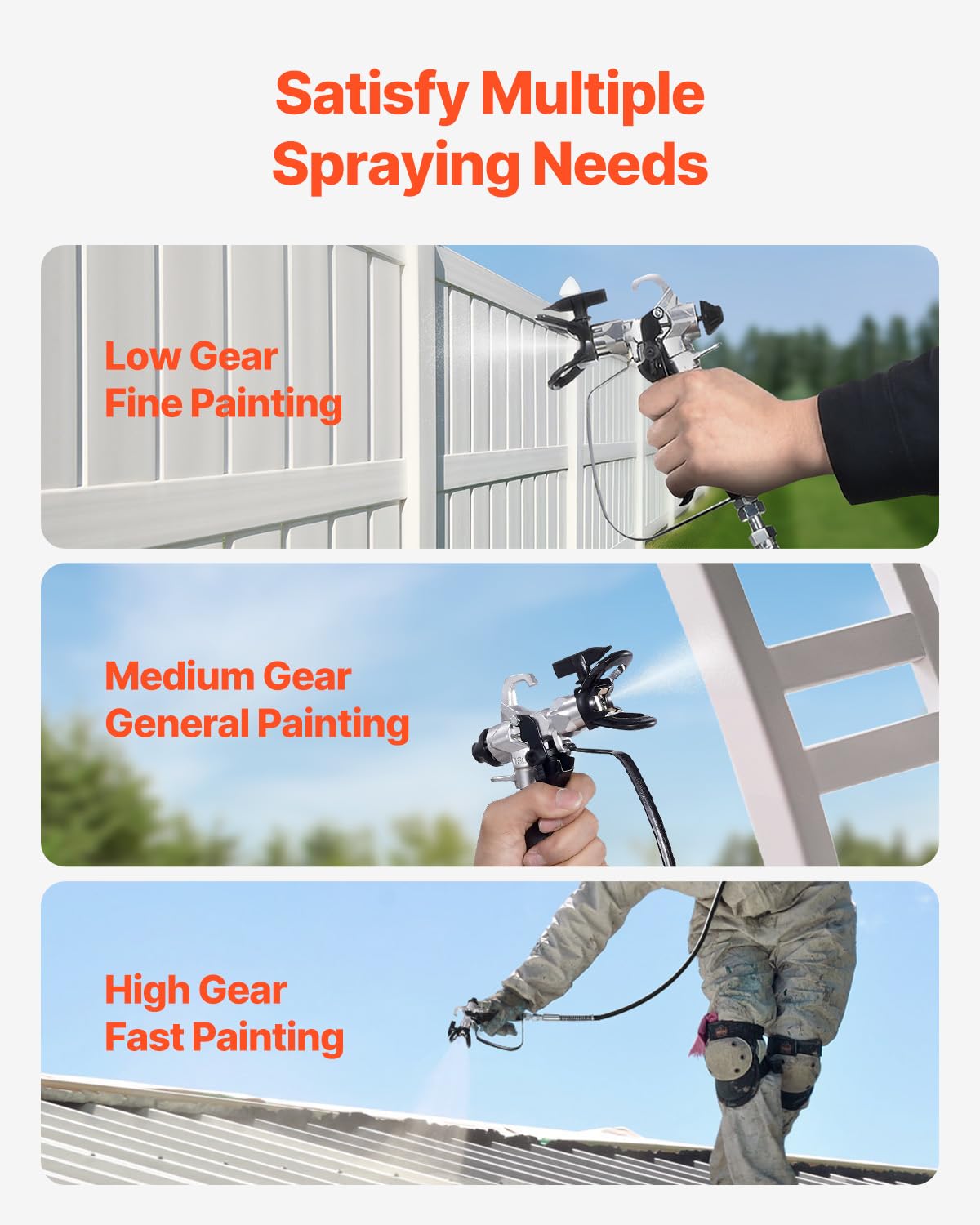 Foto 5 pulgar | Pulverizador De Pintura Sin Aire Vevor 750 W 3000 Psi Con Soporte Eléctrico - Venta Internacional.