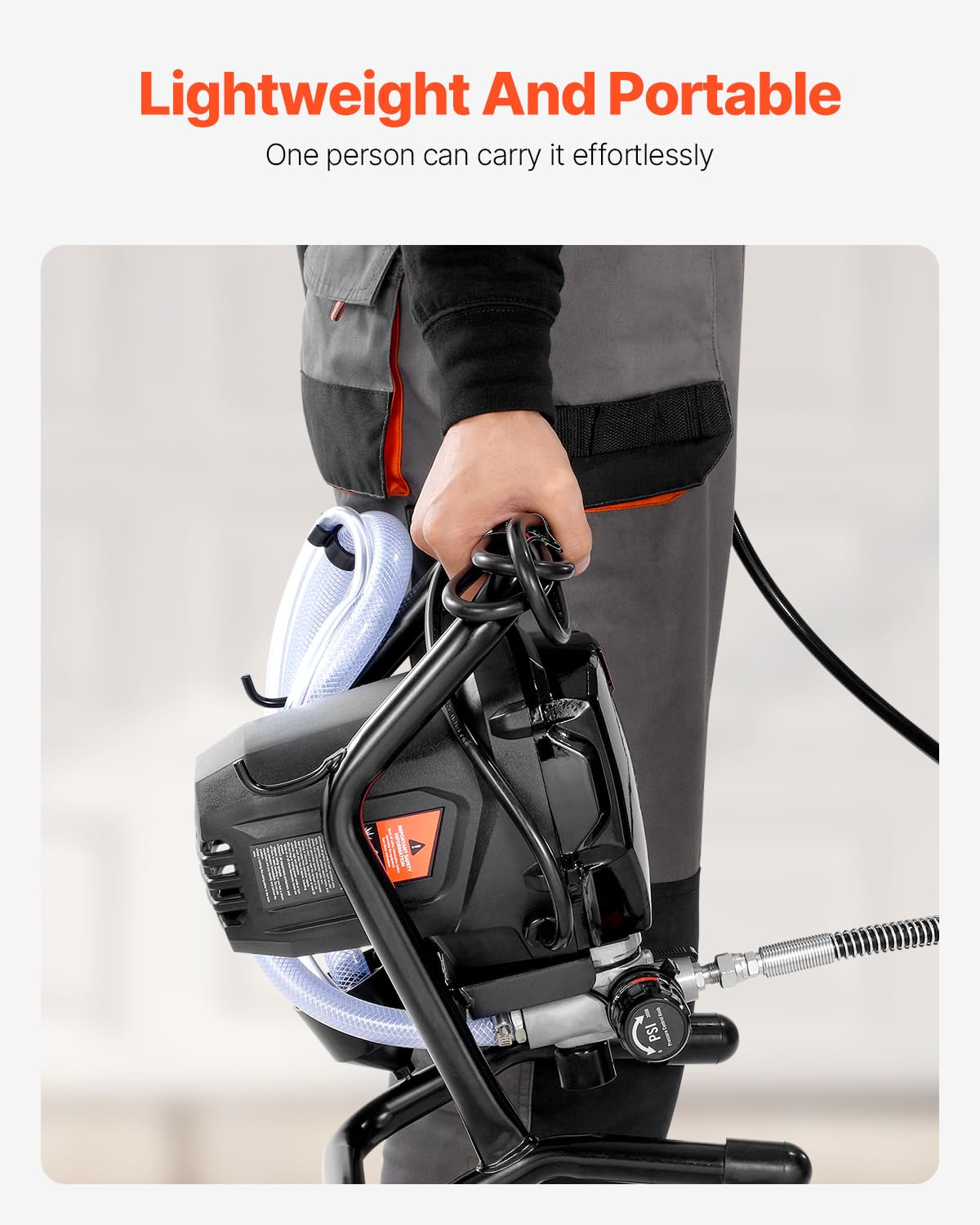 Foto 7 pulgar | Pulverizador De Pintura Sin Aire Vevor 750 W 3000 Psi Con Soporte Eléctrico - Venta Internacional.