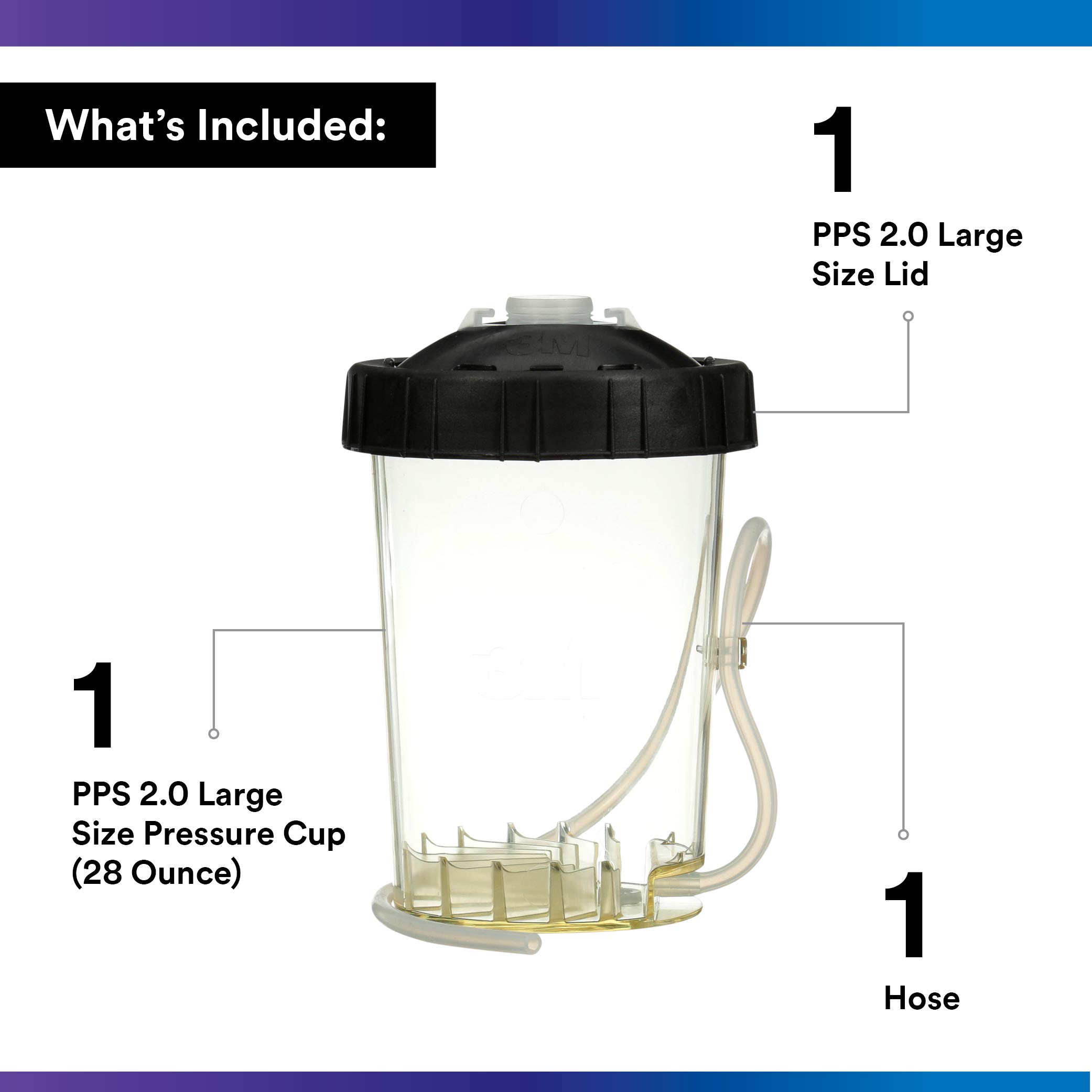 Foto 3 pulgar | Vaso De Presión 3m Pps 2.0 H/o 26124 Con Manguera De Aire Para 800 Ml - Venta Internacional.