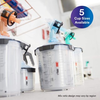 Foto 7 | Kit De Vasos Para Pistola Pulverizadora 3m Pps 2.0, 400 Ml, Con 50 Tapas Y Forros - Venta Internacional.