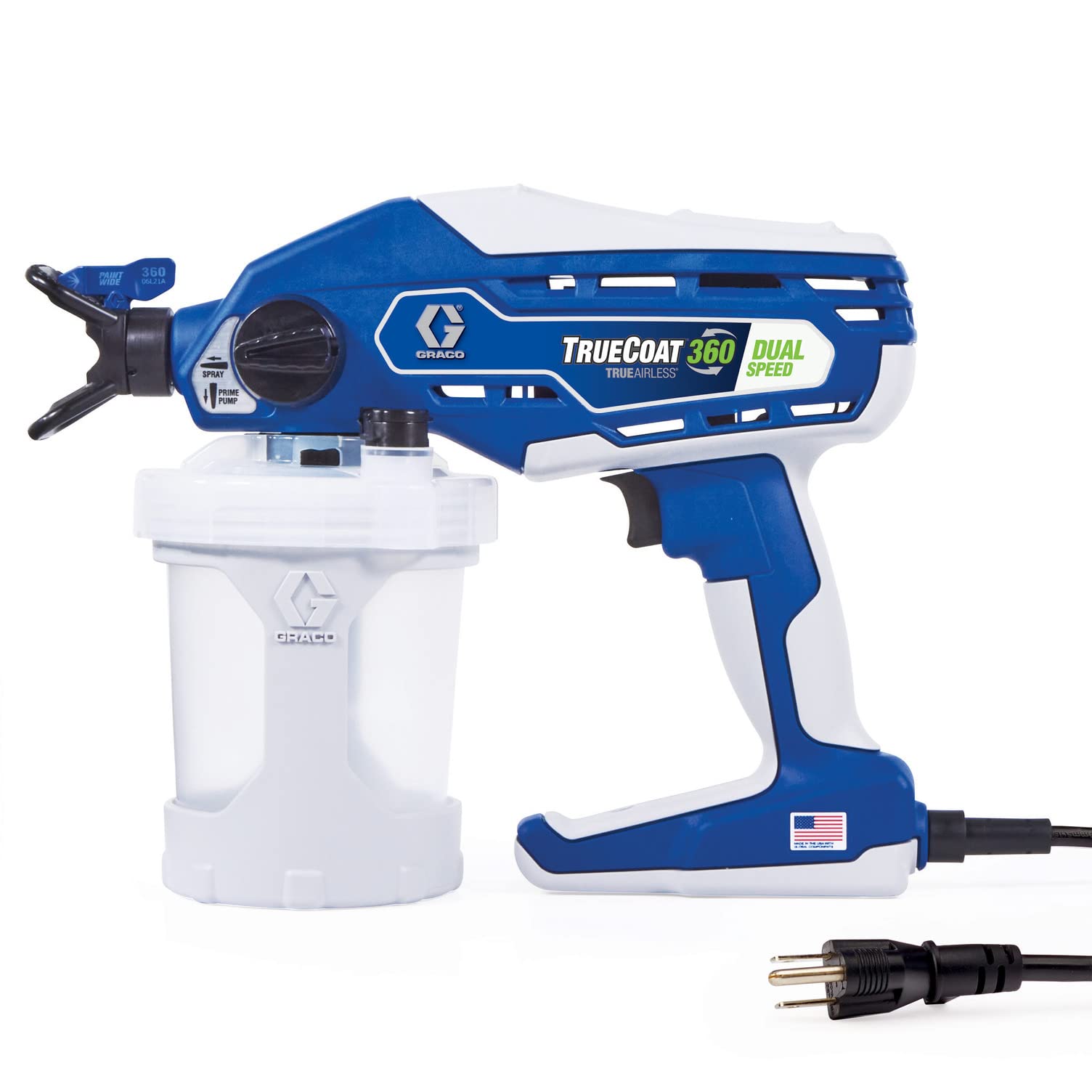 Foto 2 pulgar | Pulverizador De Pintura Graco Truecoat 360 Dual Speed 26d281 Azul/blanco - Venta Internacional.