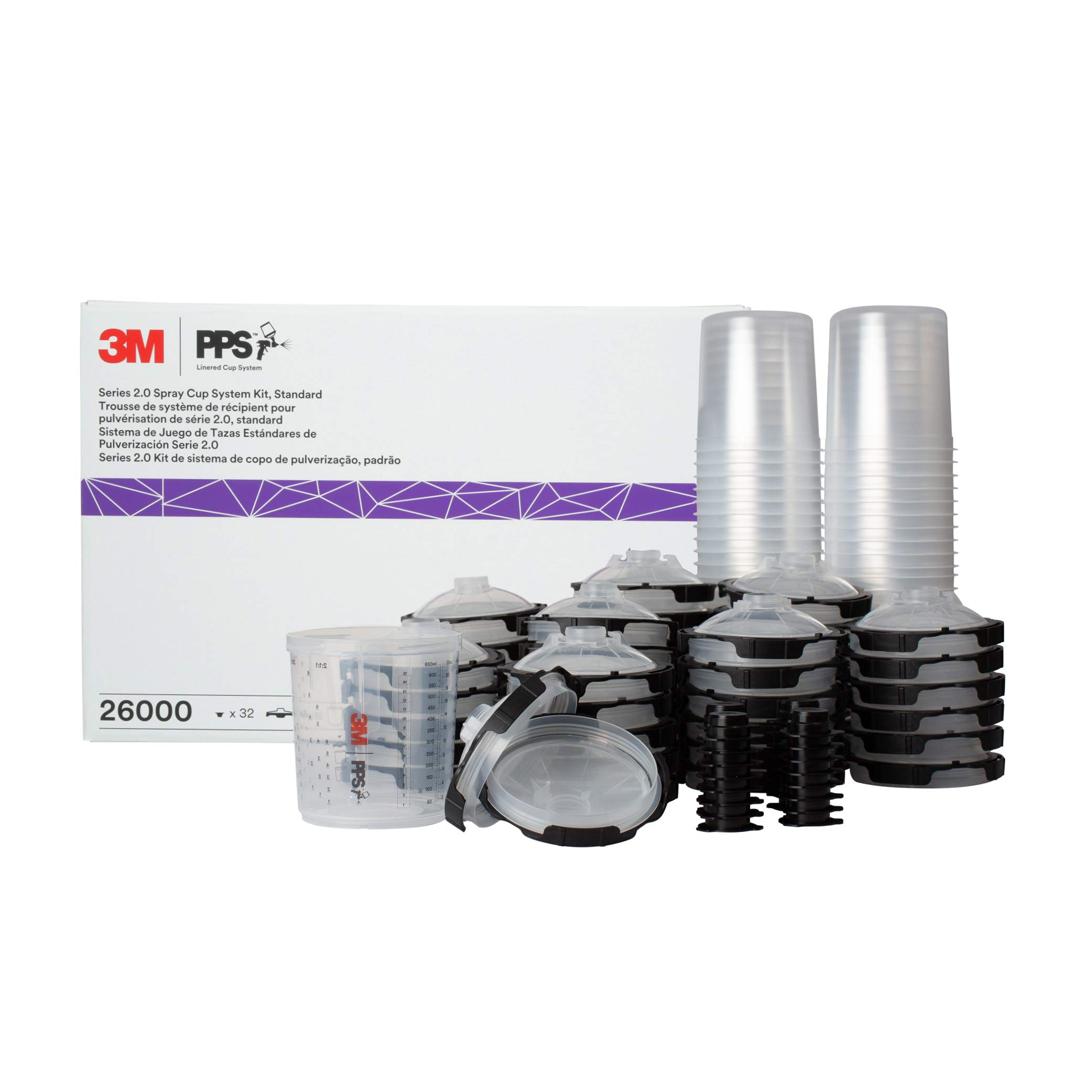 Foto 2 pulgar | Kit De Pistola Pulverizadora 3m 26000 Pps 2.0 Con Vaso De 650 Ml Y Forros De 650 Ml - Venta Internacional.