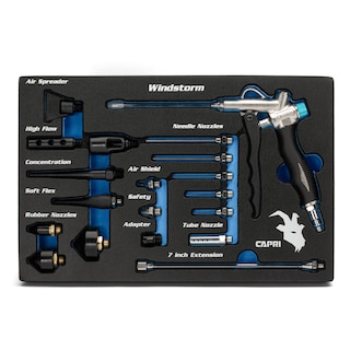 Foto 1 | Kit De Pistola Neumática Capri Tools, 2 Vías Ultimate, Con Boquillas, 19 Piezas - Venta Internacional.