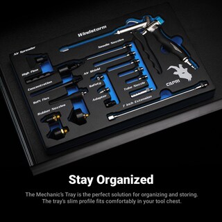 Foto 7 | Kit De Pistola Neumática Capri Tools, 2 Vías Ultimate, Con Boquillas, 19 Piezas - Venta Internacional.