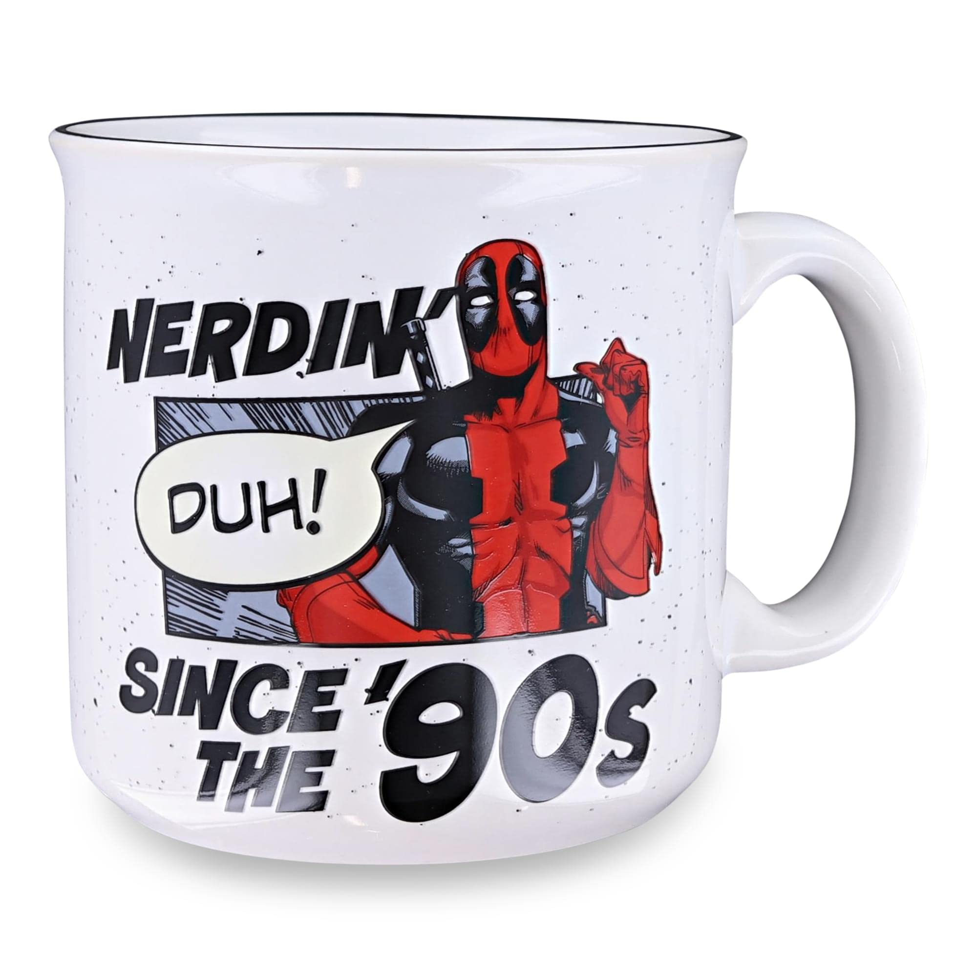 Foto 3 pulgar | Taza Camper Silver Buffalo Marvel Deadpool Nerdin Desde Los 90 - Venta Internacional.