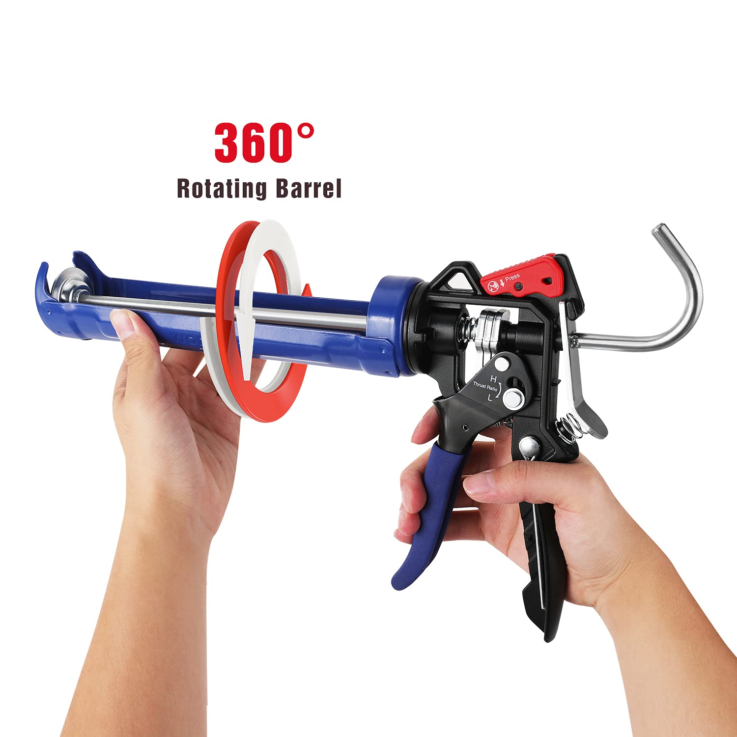 Foto 5 pulgar | Pistola De Calafateo Workpro De Mano Ajustable Con Agarre Cómodo, 310 Ml - Venta Internacional.