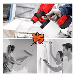 Foto 2 | Pistola Para Pintar Pulverizador Pintura Inalámbrico 800ml Eo Safe Imports Esi-7191-1 Rojo
