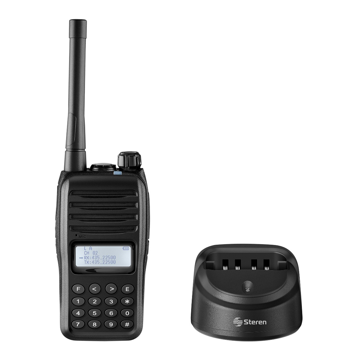 Foto 2 pulgar | Radio Intercomunicador Profesional Steren con Teclado y Display Hasta 7 km de Alcance Rad-630