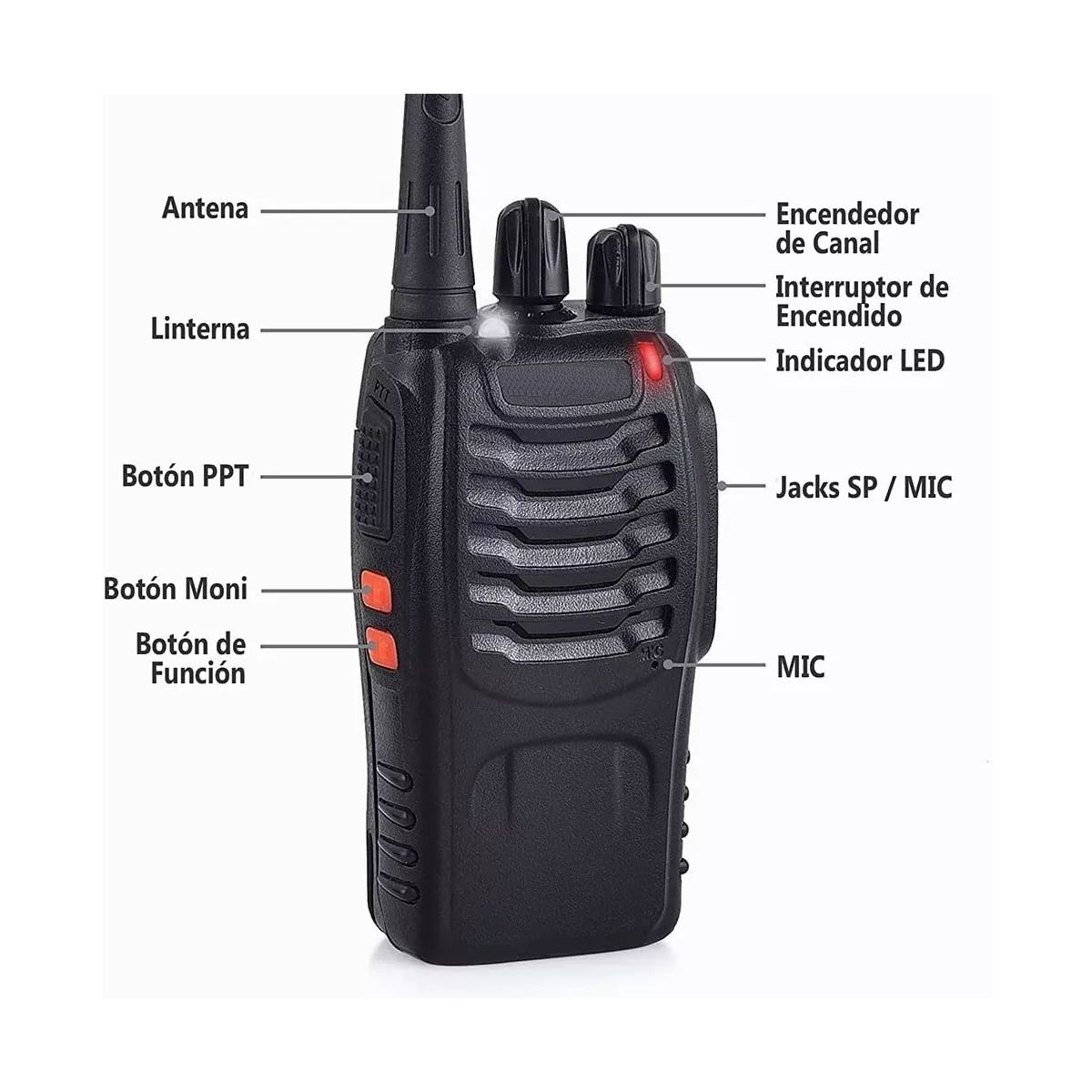 Foto 4 | Radios Fm Walkie Talkie Con Audífonos