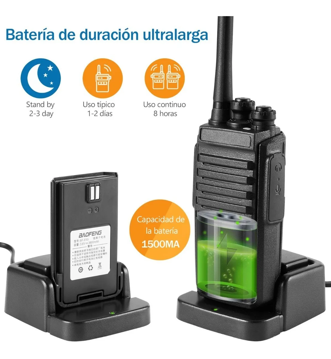 Foto 3 pulgar | Dos Radios Walkie Talkie con Manos Libres