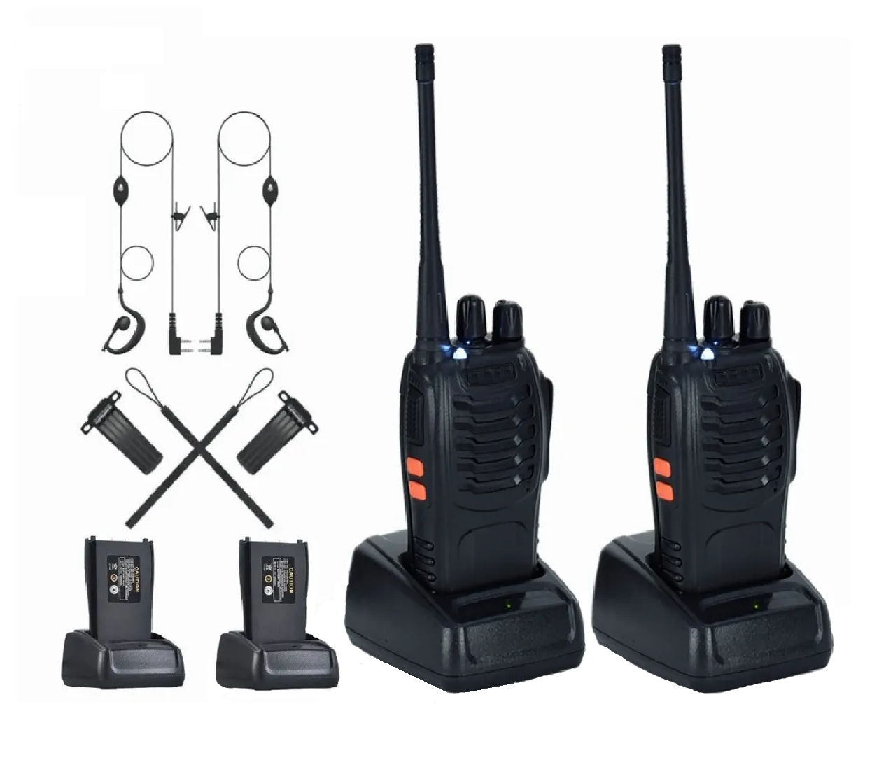 Foto 2 pulgar | Dos Walkie Talkie con Manos Libres Eo Safe Imports color Negro