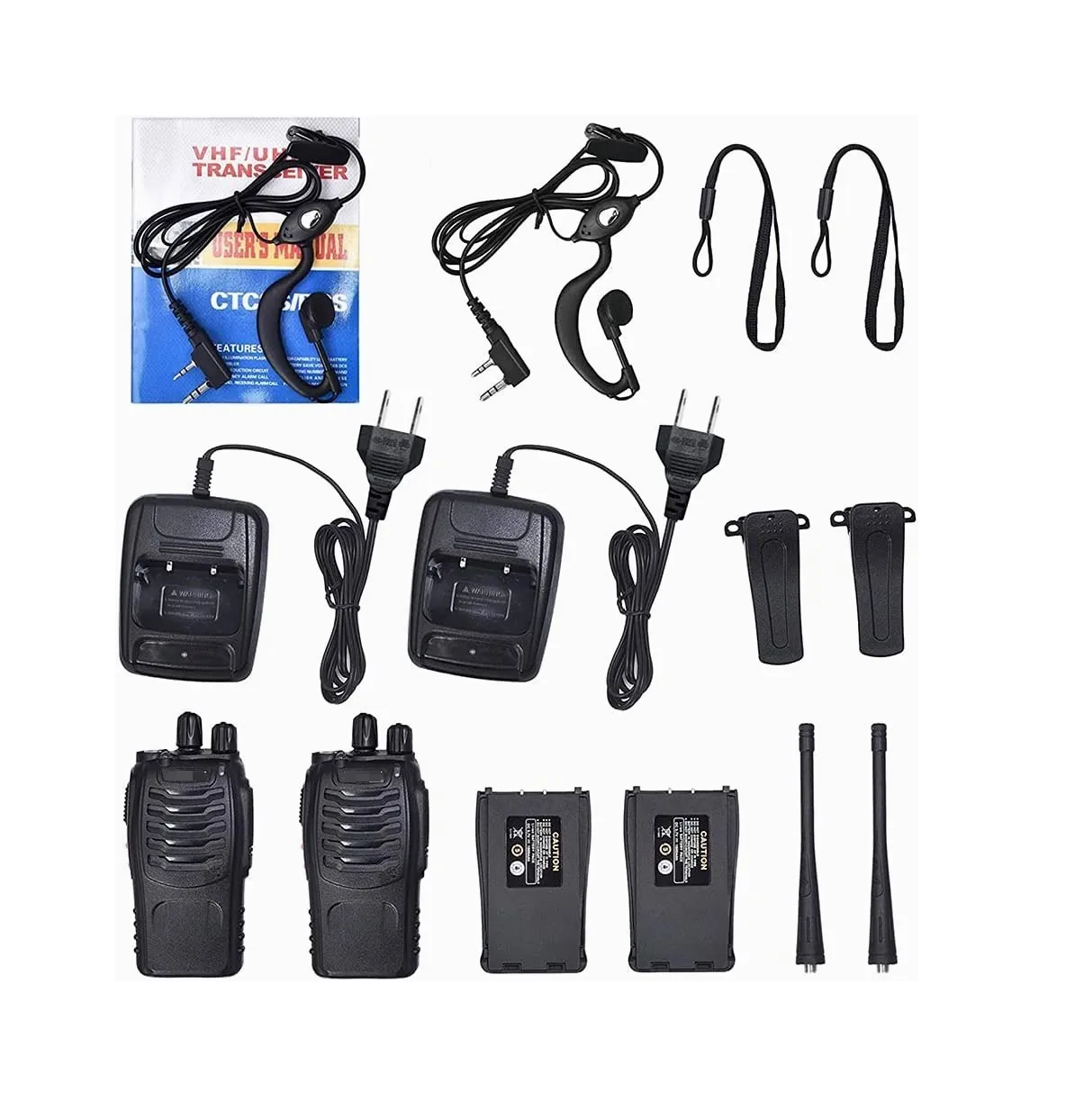 Foto 4 pulgar | Set De Radios Uhf Con Manos Libres Eo Safe Impoprts Bf-888s Negro