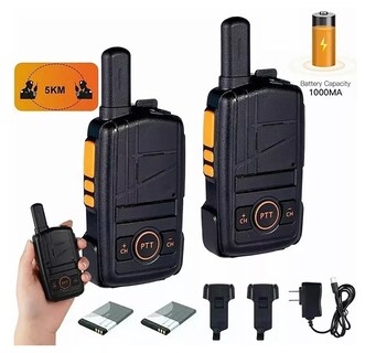 Foto 2 | Radios Walkie Talkie BELUG Recargable Altavoces