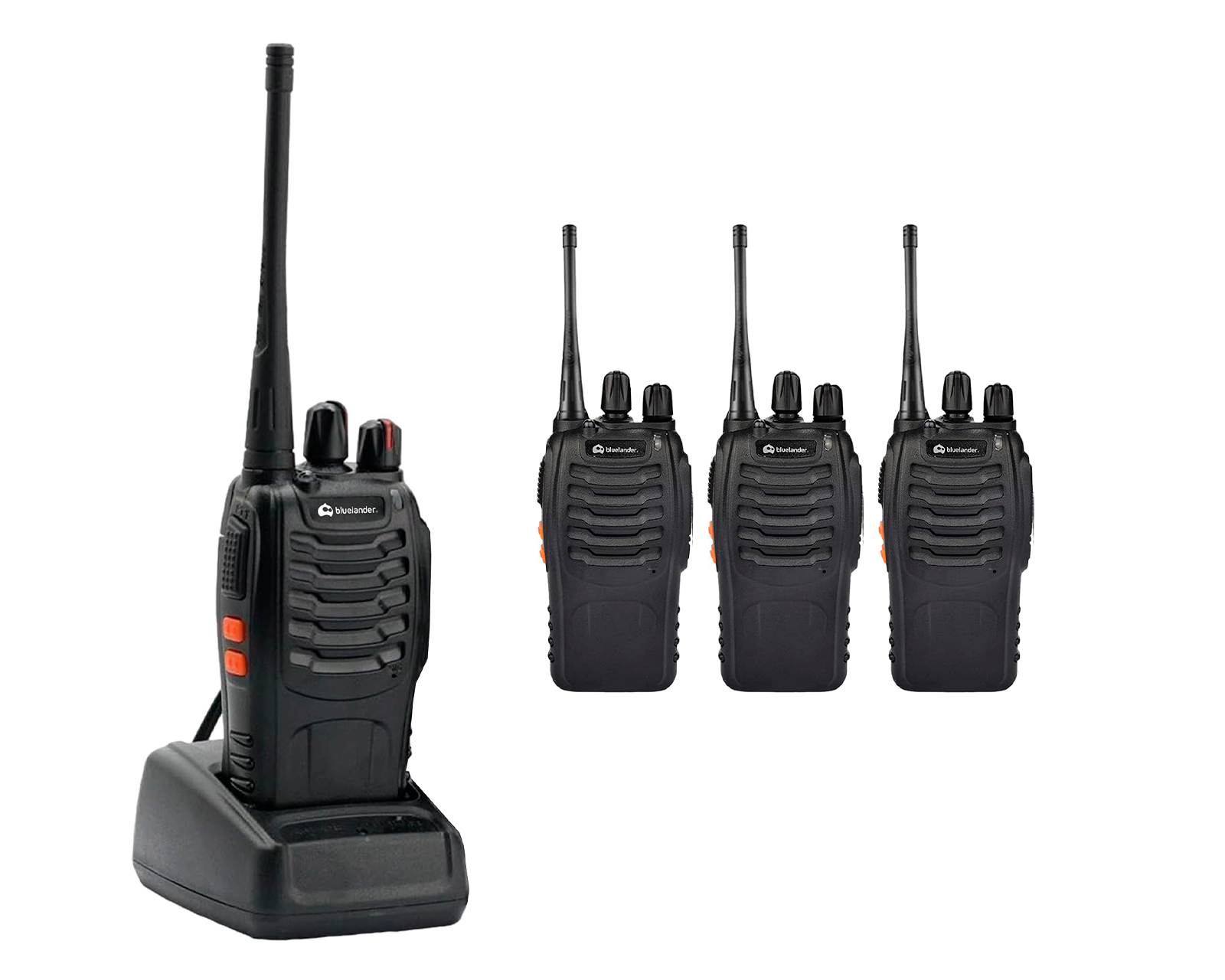 Foto 1 | 4 Piezas Walkies Talkies Inalámbricos De Largo Alcance Recargable Bluelander