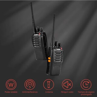 Foto 2 | Radio De Comunicacion De 2 Vías Recargable Largo Alcance