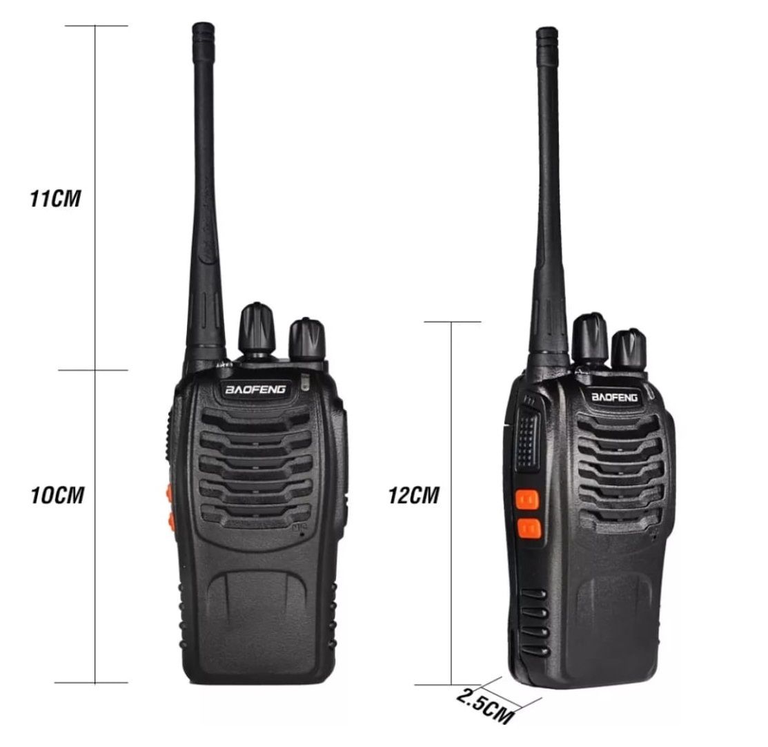 Foto 3 pulgar | Transmisor De Radio Walkie Talkie Baofeng Bf-888s X2 Negro - Venta Internacional.