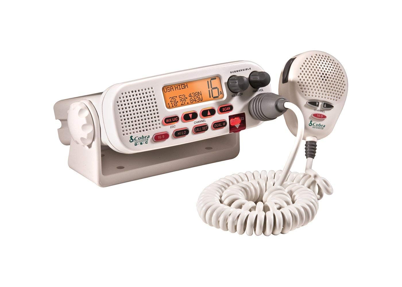Foto 1 | Radio Vhf Marina Cobra Mr F45-d Sumergible De 25 W, Color Blanco - Venta Internacional.