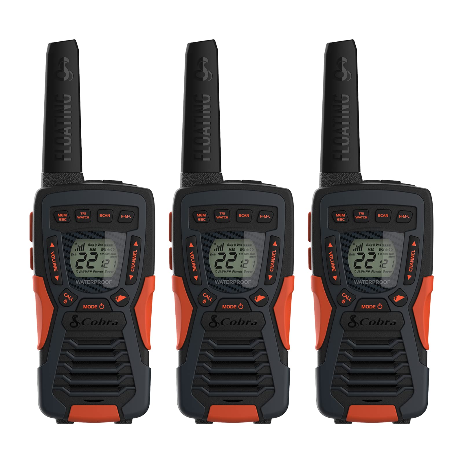 Foto 2 pulgar | Radios Bidireccionales Cobra Cxt10953ph-m Impermeables A 40 Millas, Paquete De 3 - Venta Internacional.
