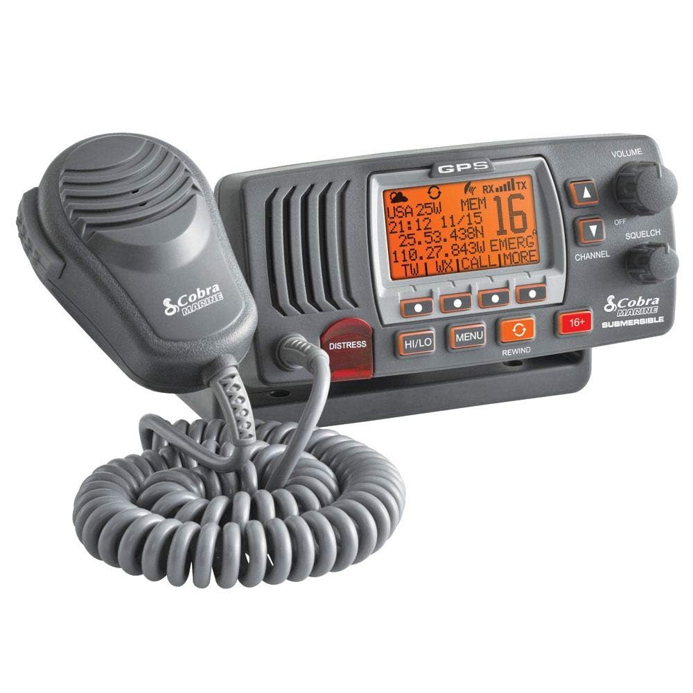 Foto 2 pulgar | Radio Marina Cobra Mr F77b Gps De Montaje Fijo Vhf 25 W Negro/gris - Venta Internacional.