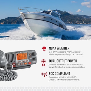Foto 4 | Radio Marina Cobra Mr F77b Gps De Montaje Fijo Vhf 25 W Negro/gris - Venta Internacional.