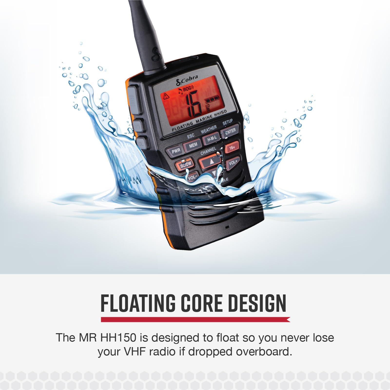 Foto 3 pulgar | Radio Marina Cobra Mr Hh150 Flt, 3 W, Vhf, Flotante, Impermeable - Venta Internacional.