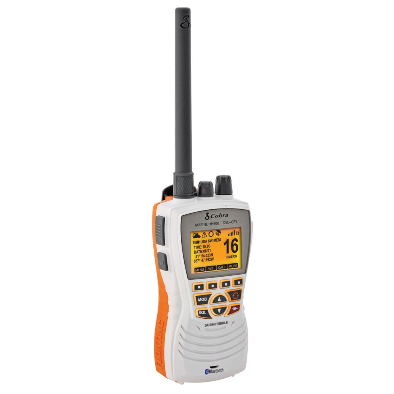 Radio Vhf Flotante Portátil Cobra Mr Hh600wfltbtgps 6w - Venta Internacional.