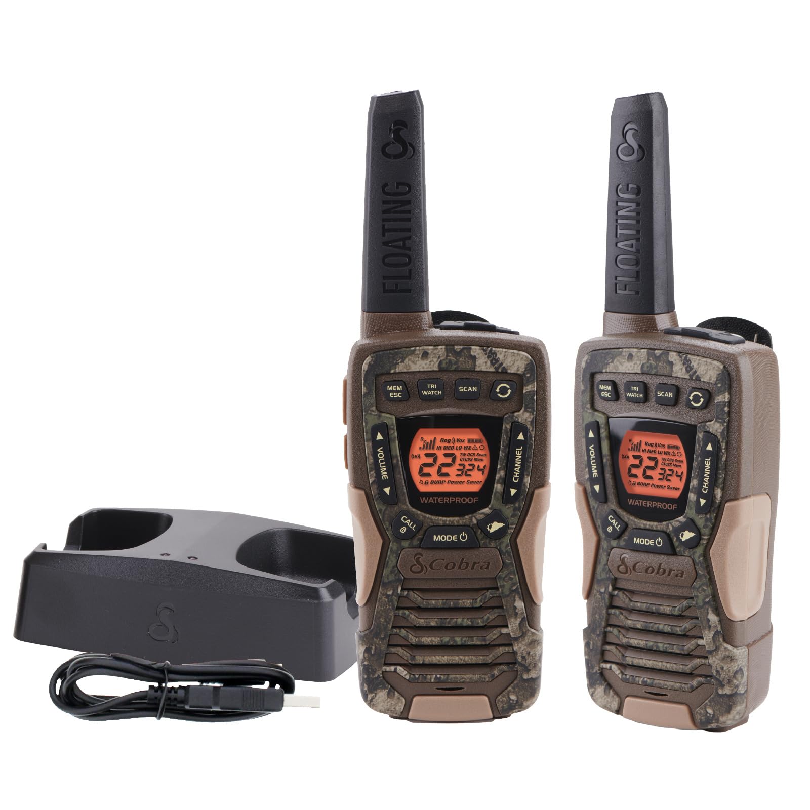 Foto 1 | Walkie Talkies Cobra Acxt1035r Flt, Resistentes Al Agua, 37 Millas - Venta Internacional.