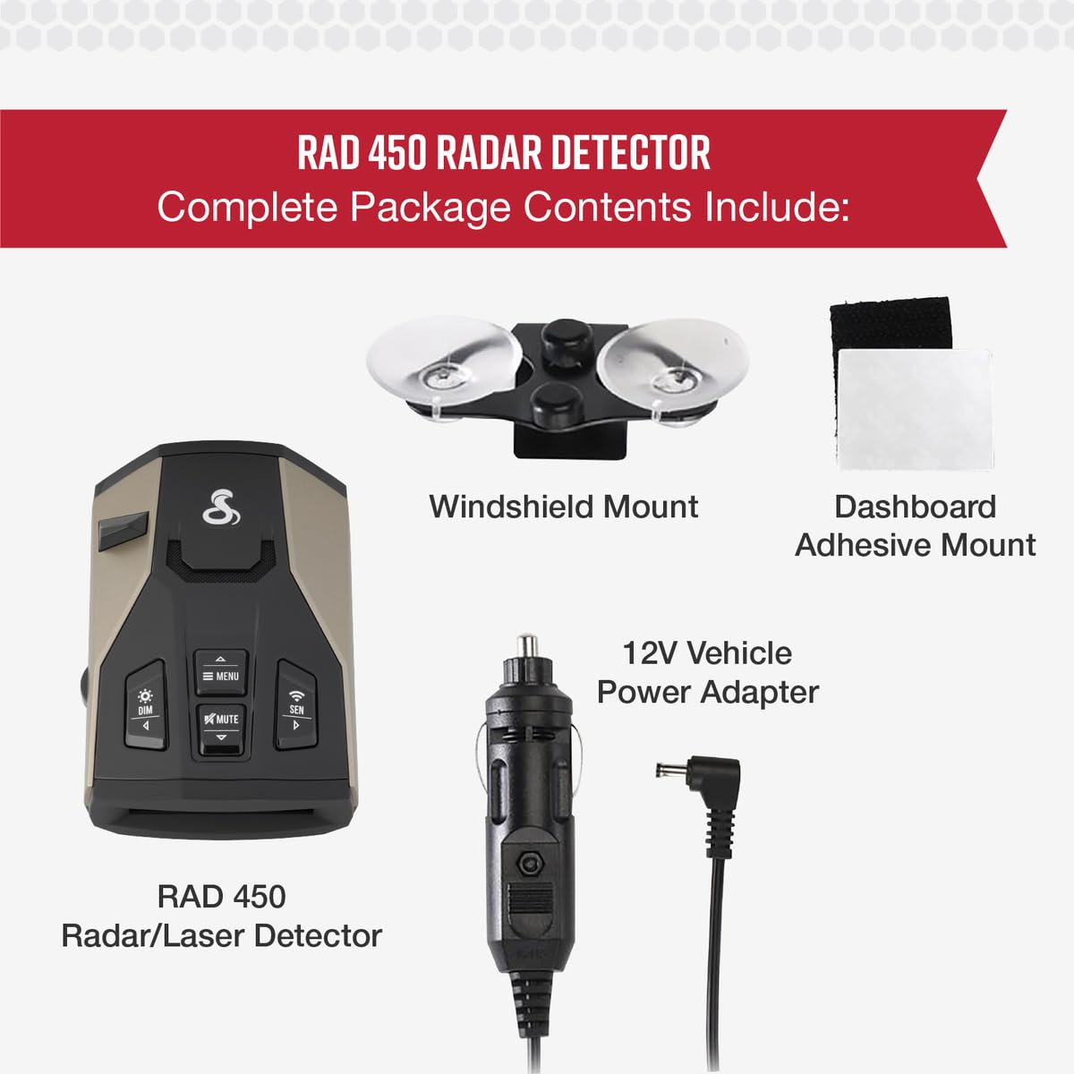 Foto 6 | Detector De Radar Cobra Rad 450 Laser Oled De Largo Alcance Negro - Venta Internacional.
