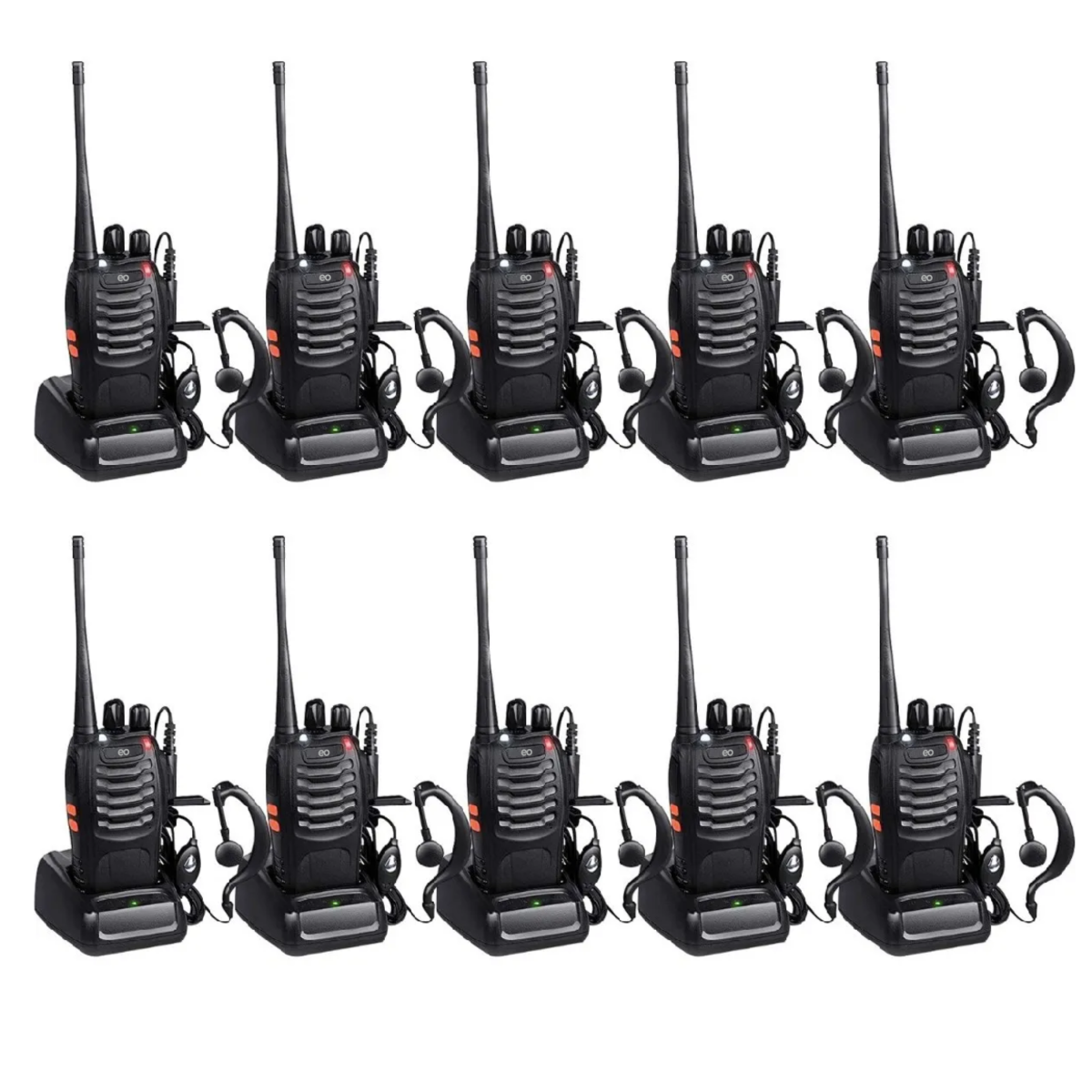 Foto 1 | Set Radios Uhf Fm Transceptor 10pzs Eo Safe Imports Esi-1164-1 Negro