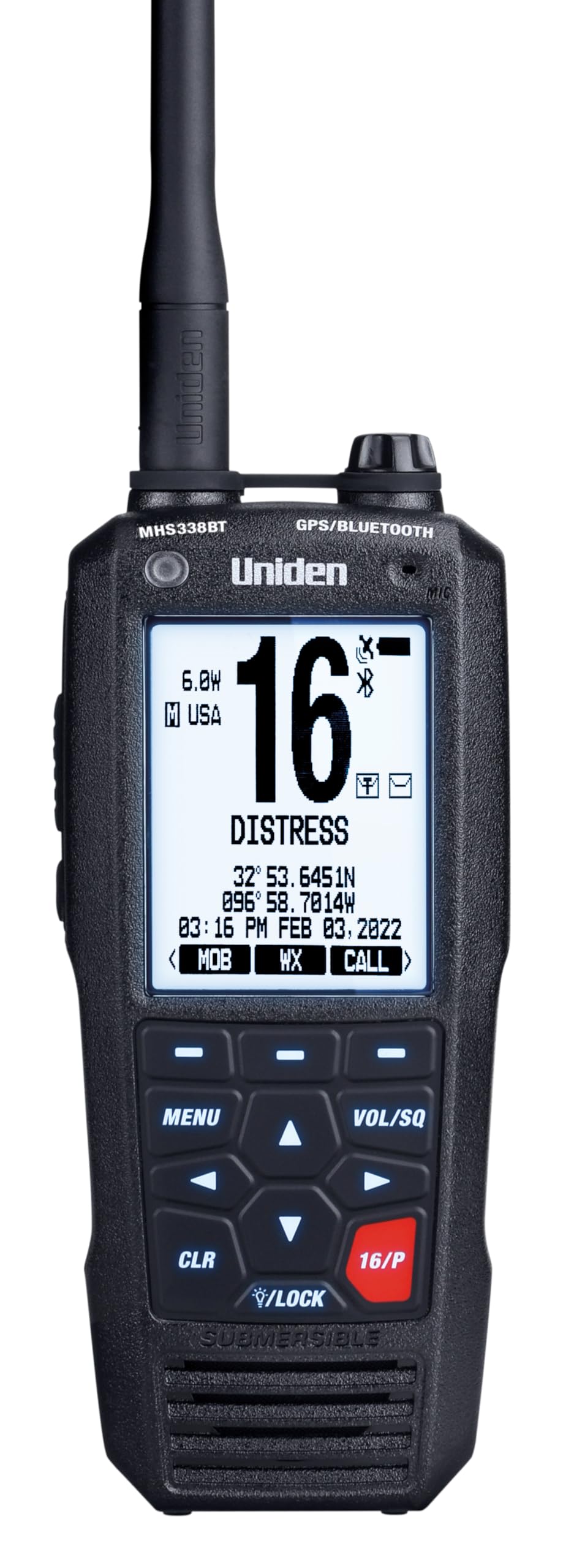 Foto 1 | Radio Vhf Marina Uniden Mhs338bt 6 W Gps Bluetooth Ipx8 - Venta Internacional.