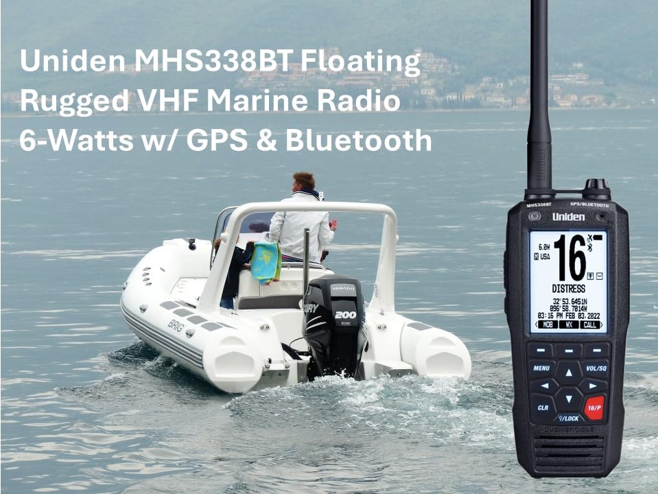 Foto 3 | Radio Vhf Marina Uniden Mhs338bt 6 W Gps Bluetooth Ipx8 - Venta Internacional.