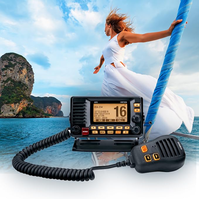 Foto 6 pulgar | Radio Vhf Marina Uniden Um725gbk Con Gps, 1 W/25 W, Resistente Al Agua - Venta Internacional.