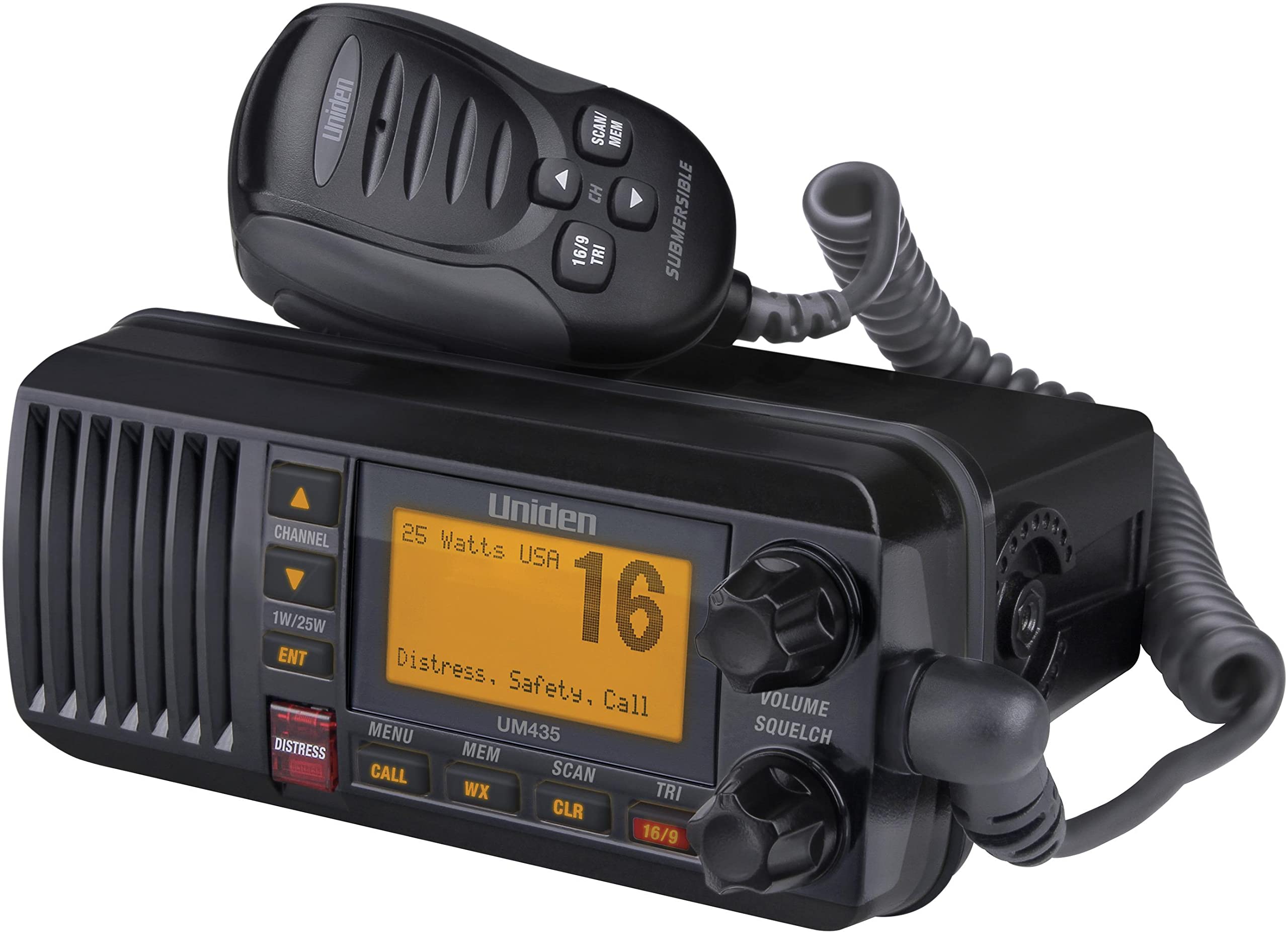 Foto 2 pulgar | Radio Marina Uniden Um435bk De Montaje Fijo Vhf 1 W/25 W Ipx8, Color Negro - Venta Internacional.
