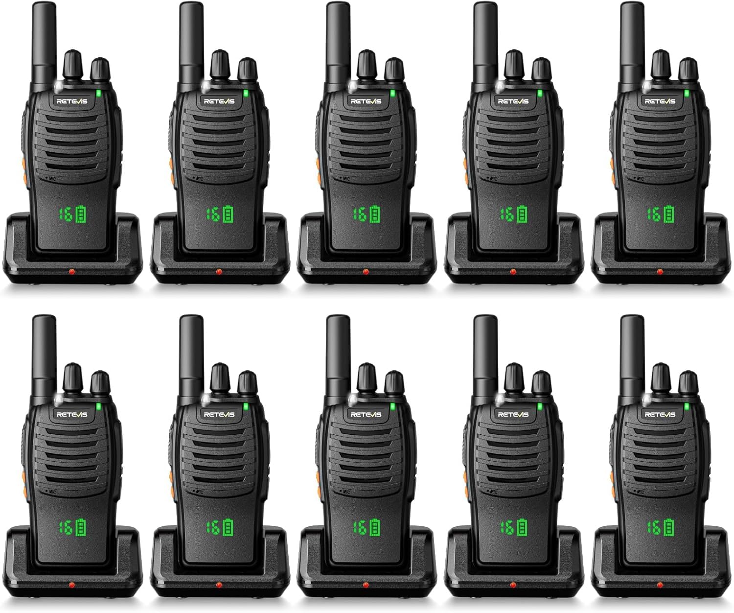 Foto 2 pulgar | Radio De 2 Vías Recargable Walkie Talkies Retevis H-777h (paquete De 10) - Venta Internacional.
