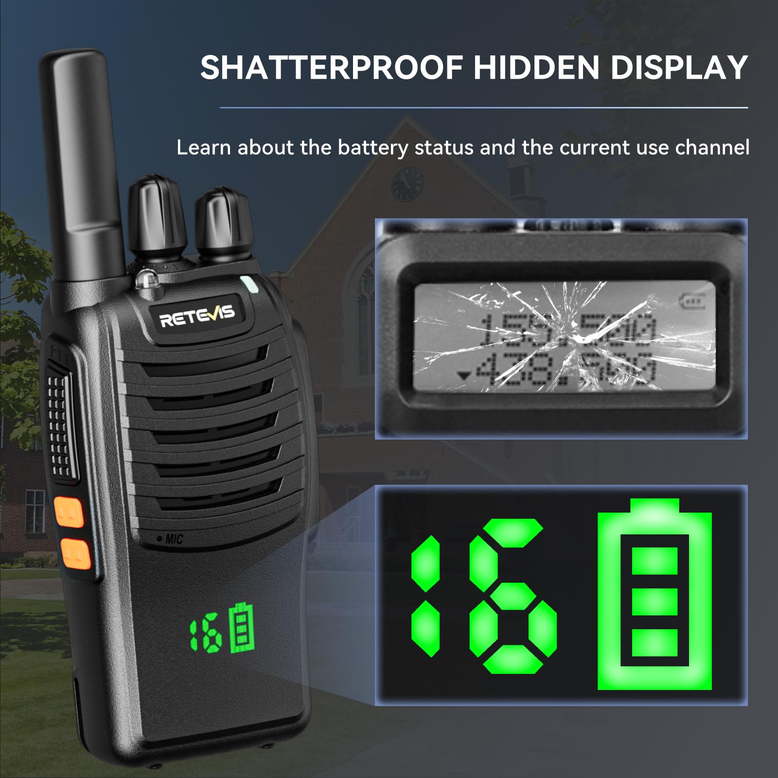 Foto 2 | Radio De 2 Vías Recargable Walkie Talkies Retevis H-777h (paquete De 10) - Venta Internacional.