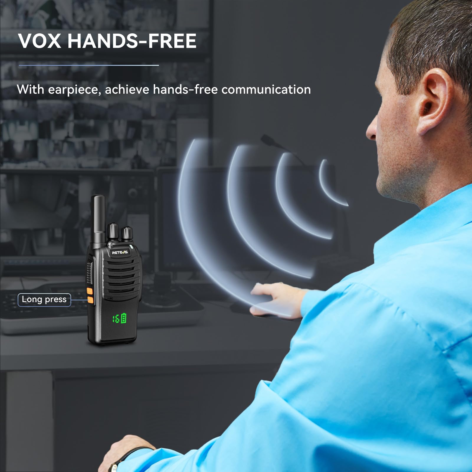 Foto 5 pulgar | Radio De 2 Vías Recargable Walkie Talkies Retevis H-777h (paquete De 10) - Venta Internacional.