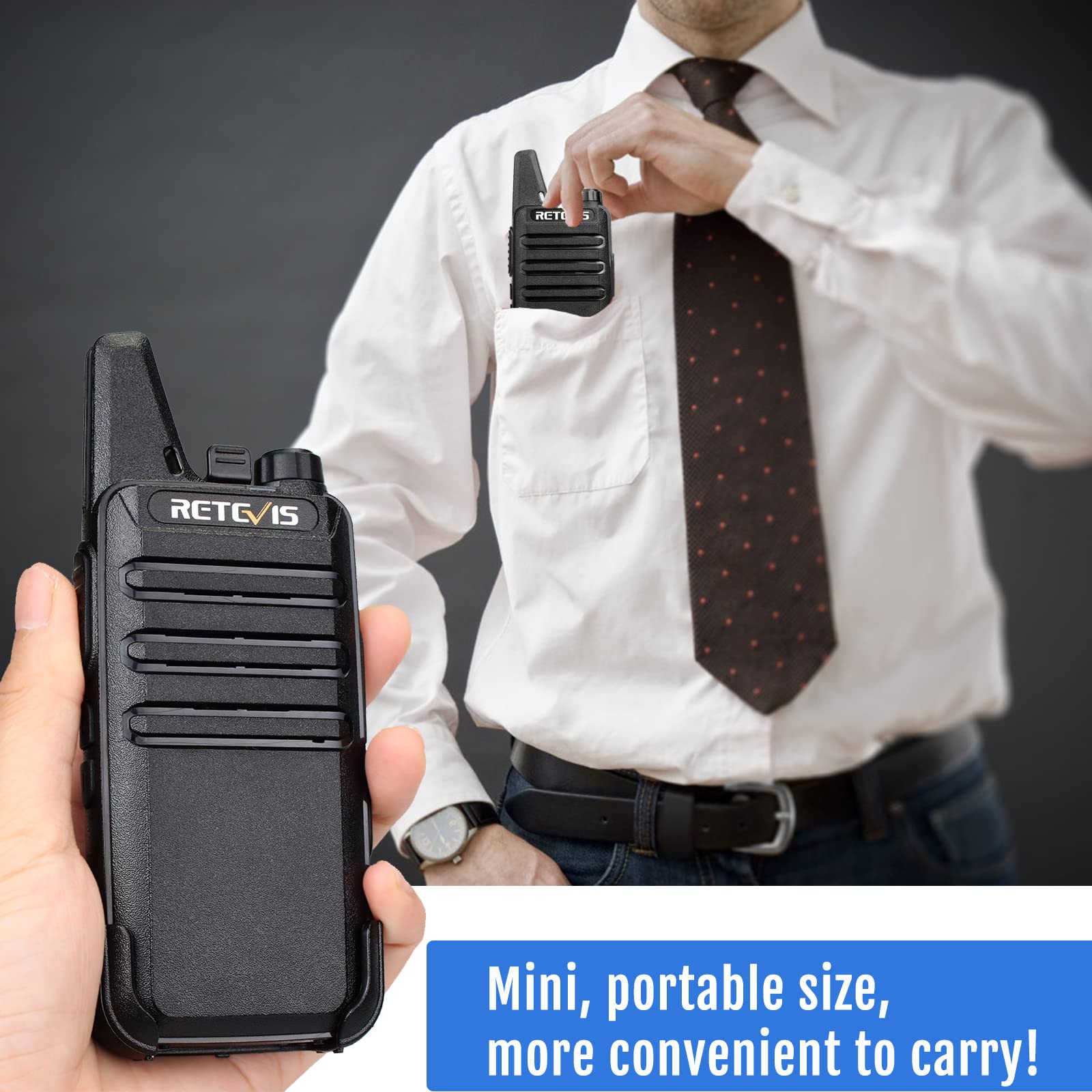 Foto 3 | Walkie Talkies Retevis Rt22 Para Adultos De Largo Alcance (paquete De 6) - Venta Internacional.