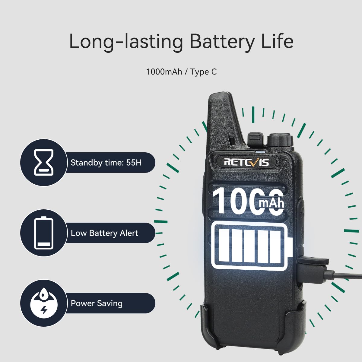 Foto 5 | Walkie Talkies Retevis Rt22 Para Adultos De Largo Alcance (paquete De 6) - Venta Internacional.